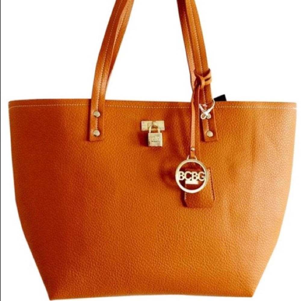 BCBG Max Azria Leather Tote Bag